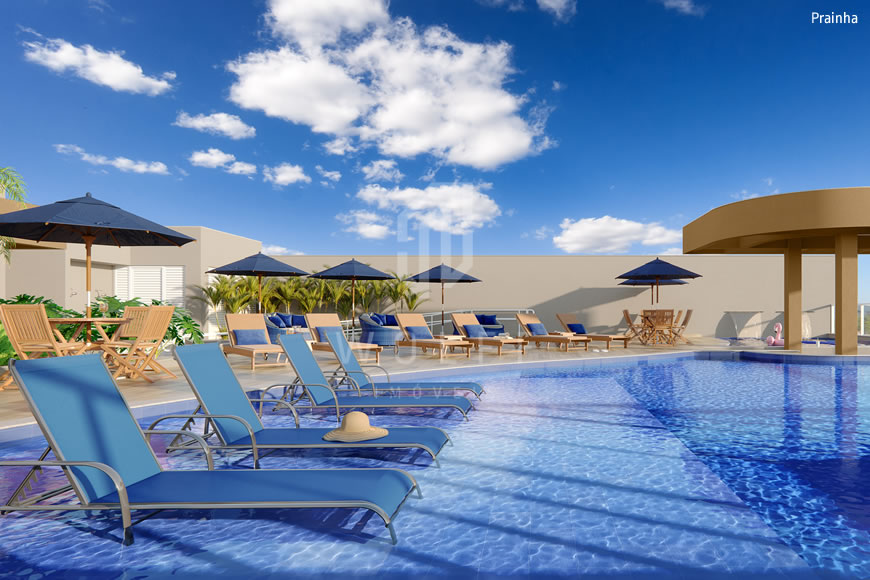 JD1016 - Apartamentos com lazer completo próximo do mar