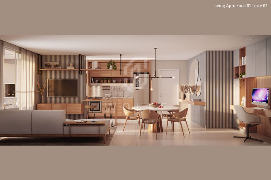 JD1016 - Maui - Apartamentos com lazer completo próximo do mar