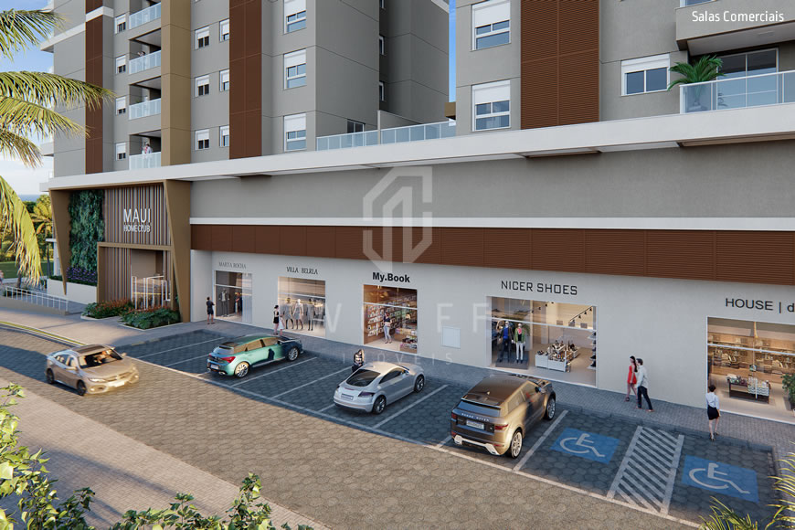 JD1016 - Maui - Apartamentos com lazer completo próximo do mar