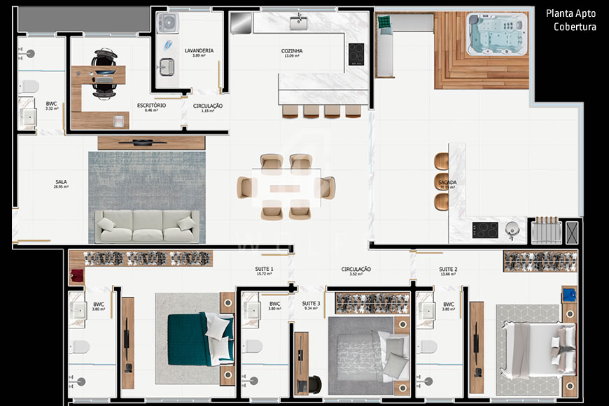 JD1020 - Apartamentos para quem busca Qualidade de Vida no Centro