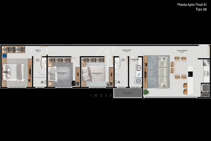 JD1020 - Apartamentos para quem busca Qualidade de Vida no Centro