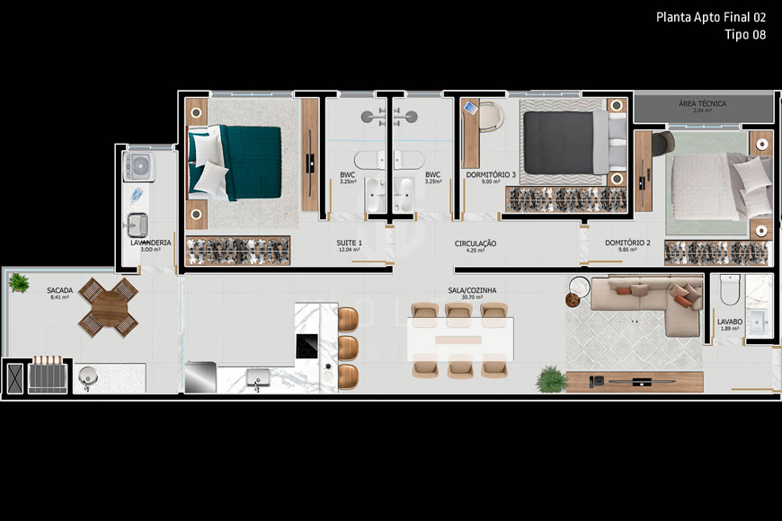 JD1020 - Apartamentos para quem busca Qualidade de Vida no Centro