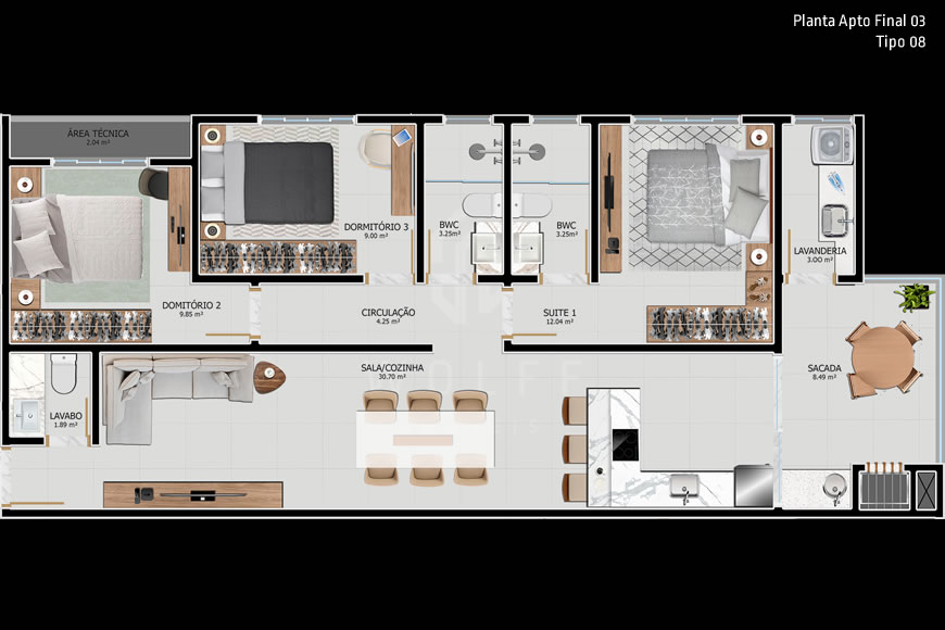JD1020 - Apartamentos para quem busca Qualidade de Vida no Centro