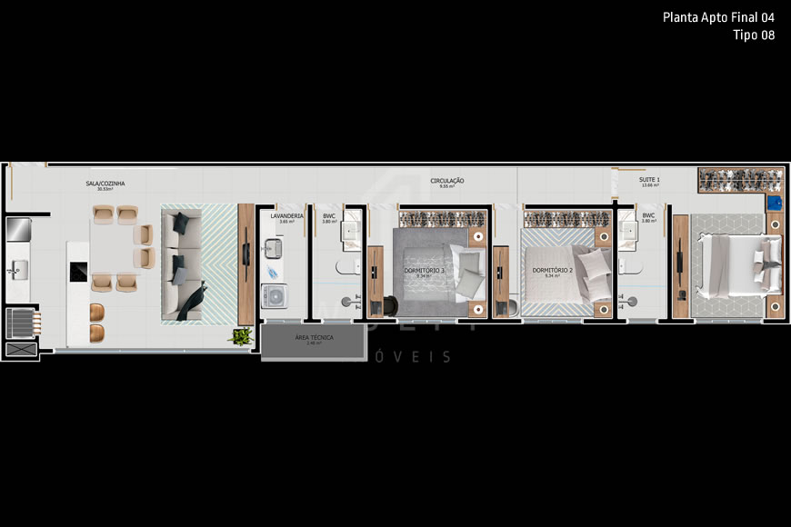 JD1020 - Apartamentos para quem busca Qualidade de Vida no Centro