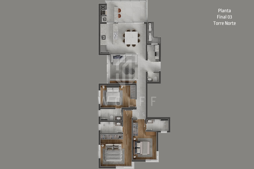 JD1042 - Apartamentos com Maravilhosa vista Mar 