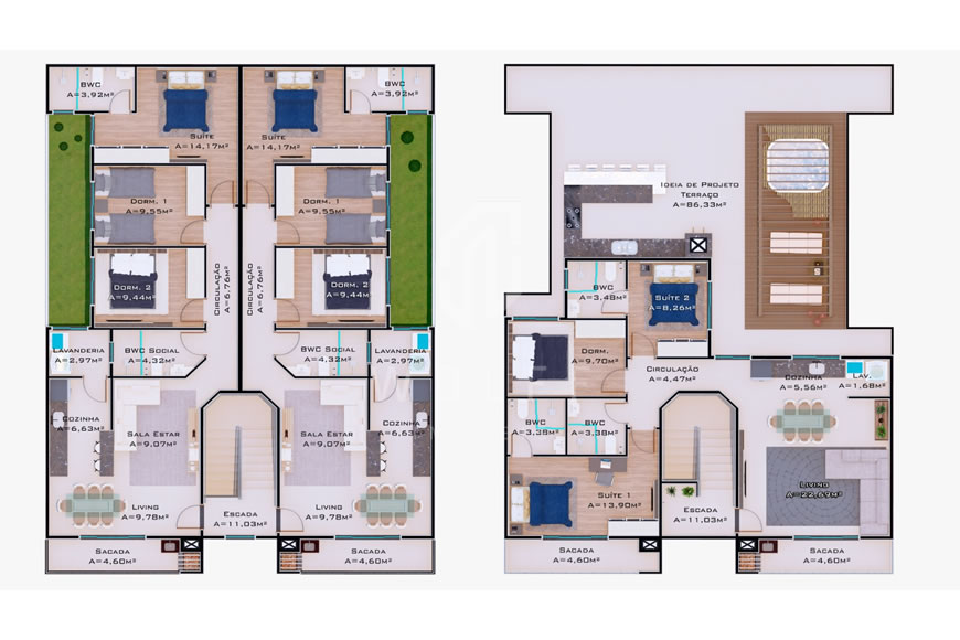 JD1112 - Apartamentos Exclusivos no Bairro Itacolomi