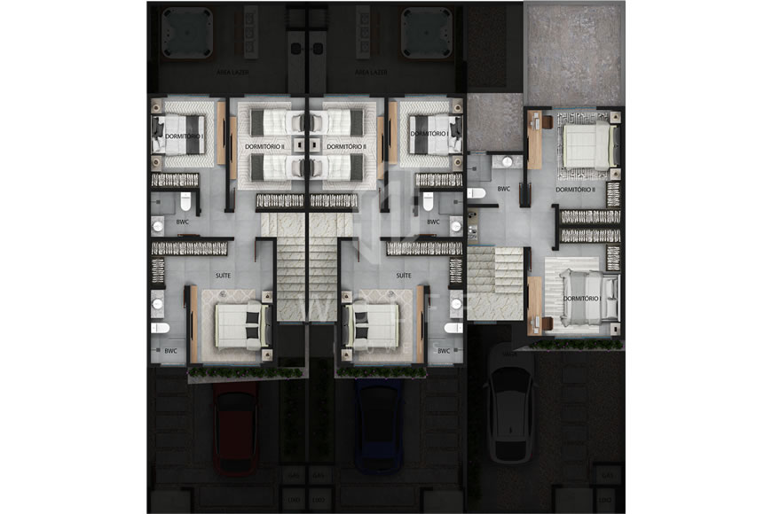 JD1152 - Sobrado Geminado com Ótimo Padrão de Acabamento