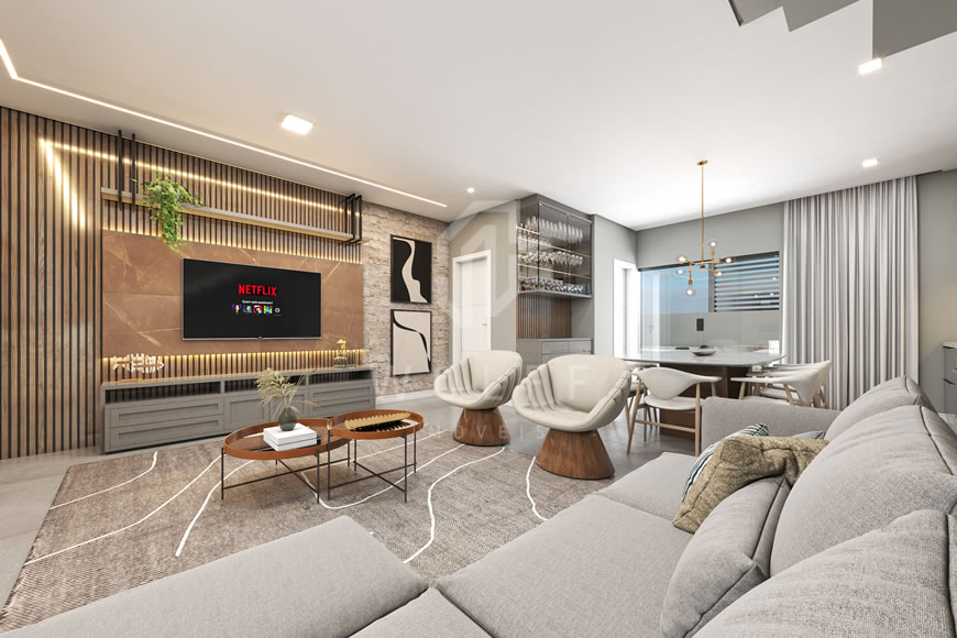 JD1152 - Sobrado Geminado com Ótimo Padrão de Acabamento