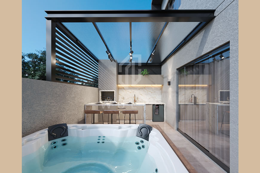 JD1152 - Sobrado Geminado com Ótimo Padrão de Acabamento