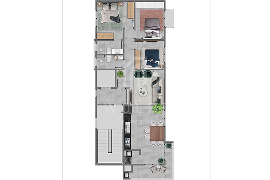 JD1155 - Sun Breeze - Apartamentos com Excelente Padrão de Acabamento