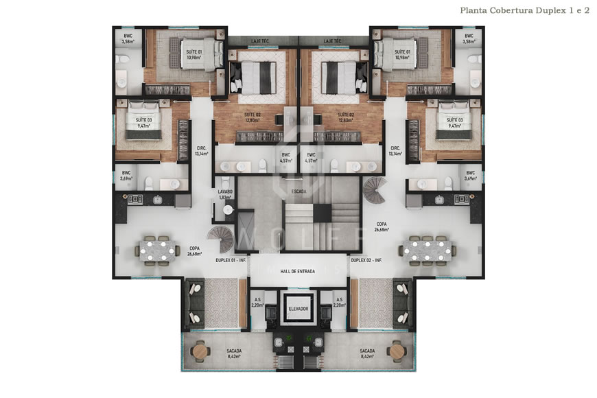 JD1156 - Brisa Mar - Apartamentos Modernos a 350m da Praia