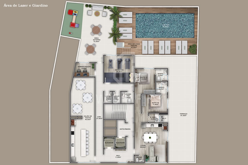 JD1164 - Residencial Esmeralda - Apartamentos com Localização Privilegiada