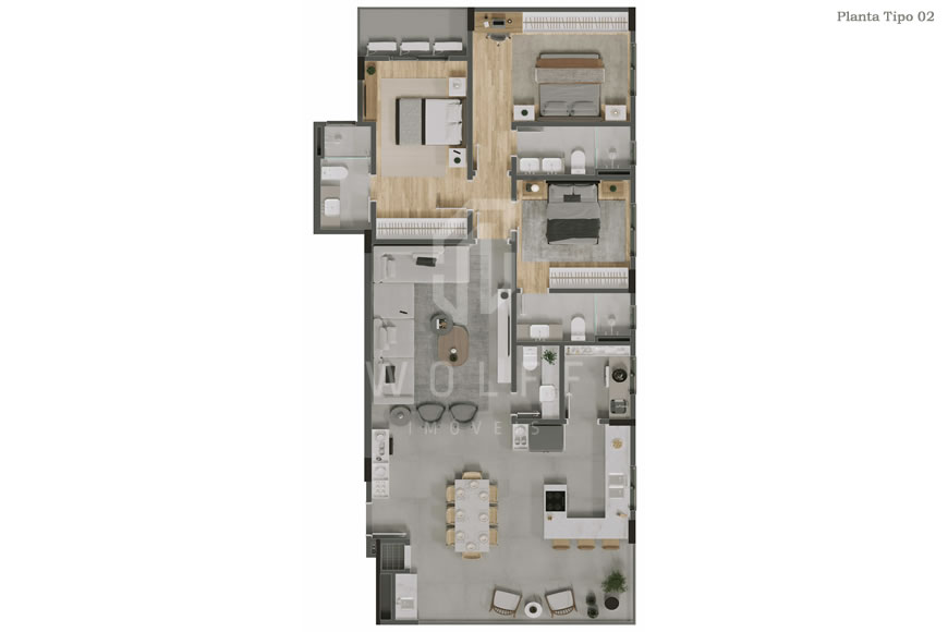 JD1171 - Apartamentos na Quadra Mar