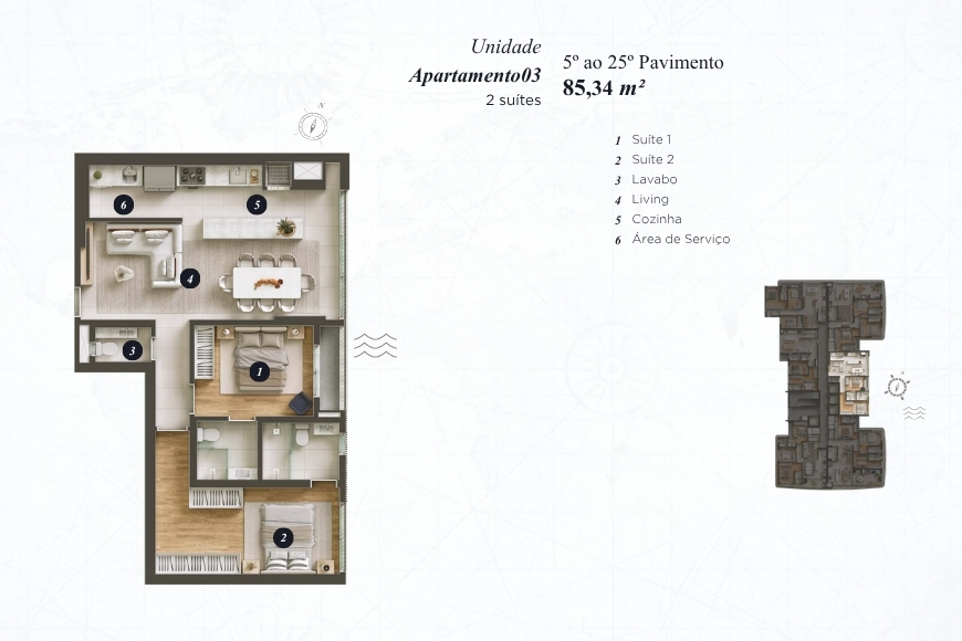 JD1178 - Apartamentos com um Projeto Sensacional no Centro