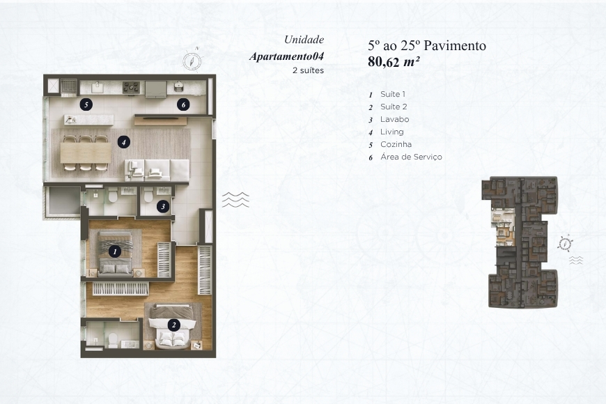 JD1178 - Apartamentos com um Projeto Sensacional no Centro