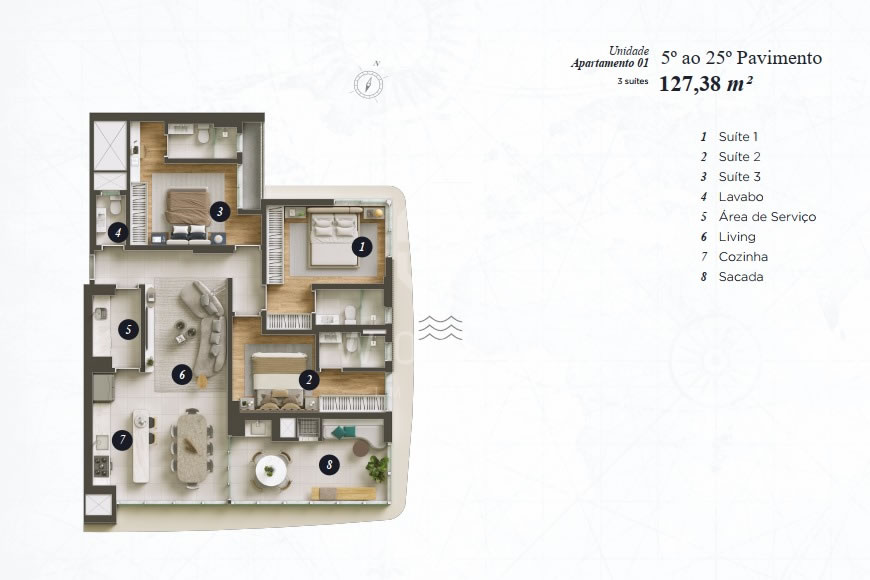 JD1178 - Apartamentos com um Projeto Sensacional no Centro