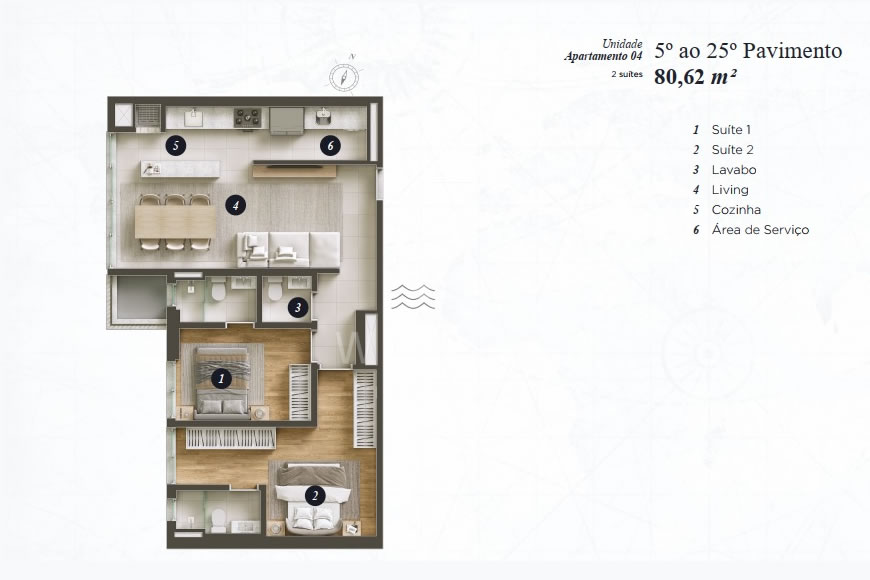 JD1178 - NAUT - Apartamentos com um Projeto Sensacional no Centro