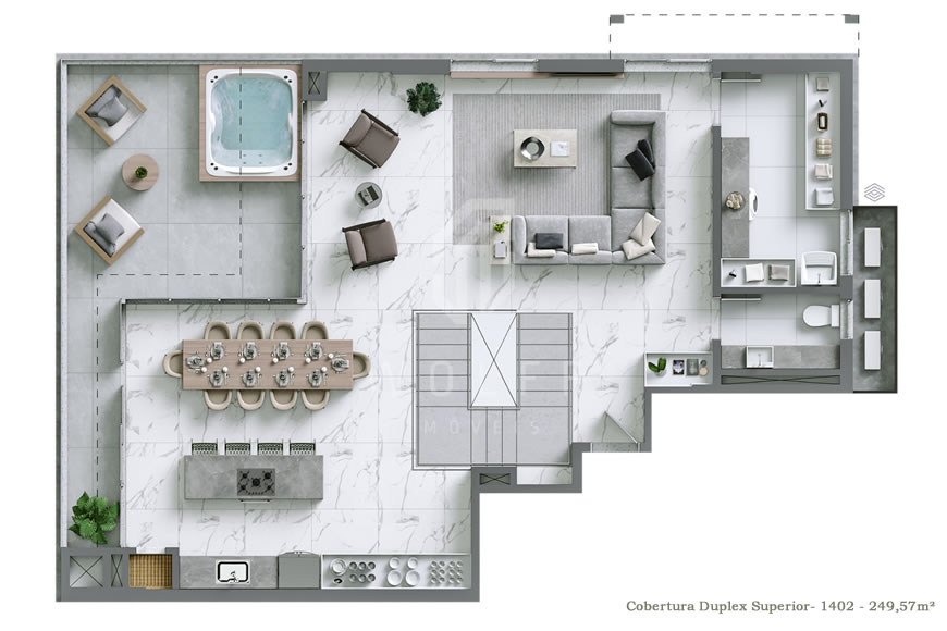 JD1179 - Apartamentos na quadra mar com vista definitiva