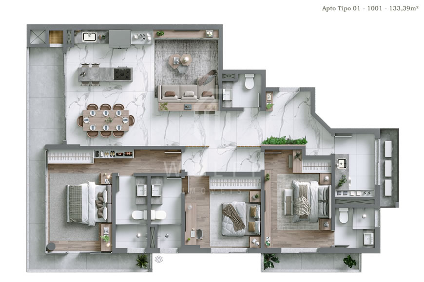 JD1179 - Serena - Apartamentos com Localização Privilegiada