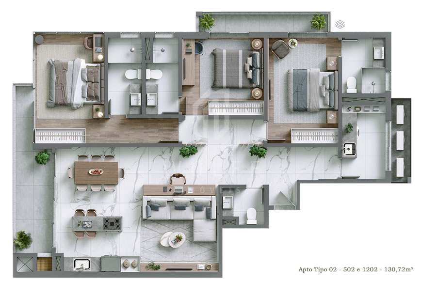 JD1179 - Serena - Apartamentos com Localização Privilegiada