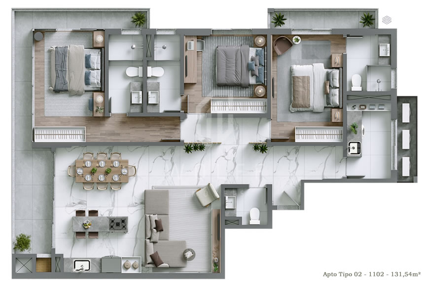 JD1179 - Serena - Apartamentos com Localização Privilegiada