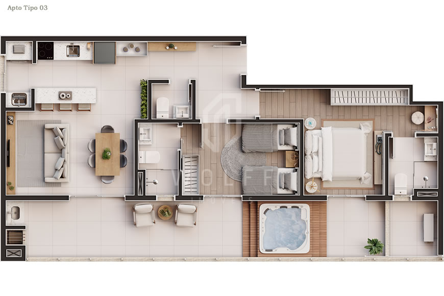 JD1181 - Golden Beach - Apartamentos a 200 metros da Praia 