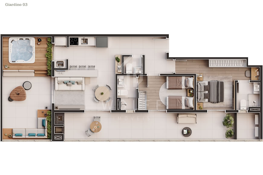 JD1181 - Golden Beach - Apartamentos a 200 metros da Praia 