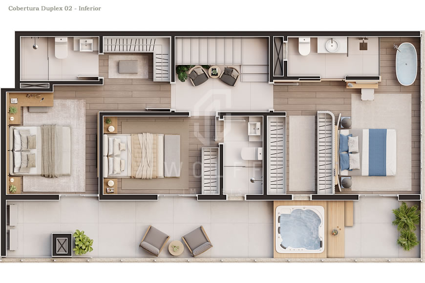 JD1181 - Golden Beach - Apartamentos a 200 metros da Praia 