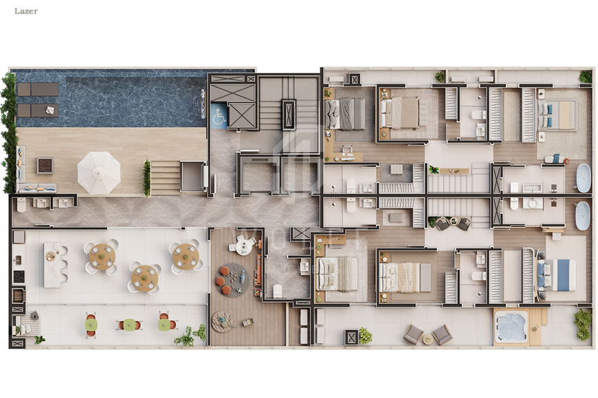 JD1181 - Golden Beach - Apartamentos a 200 metros da Praia 