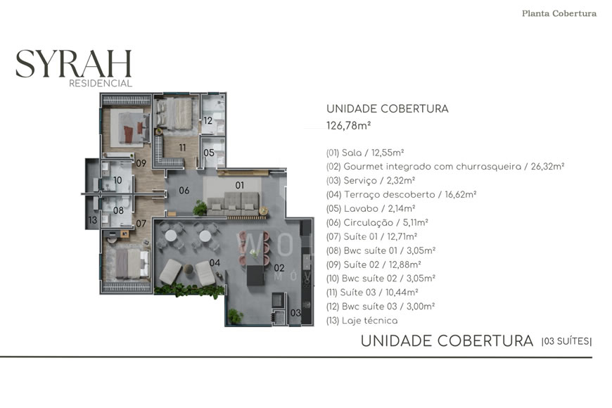 JD1187 - SYRAH - Apartamentos com Projeto Moderno