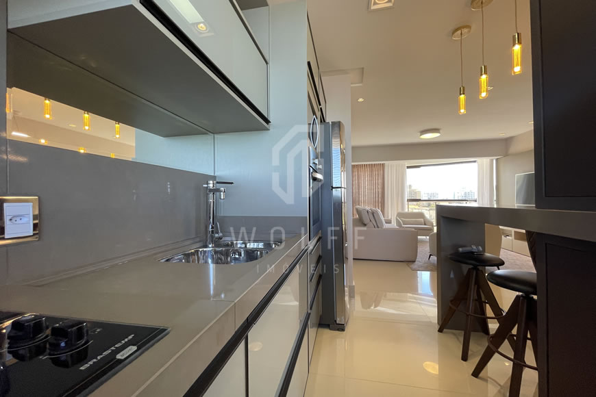 JD1192 - Cobertura Duplex Mobiliada Pé na Areia