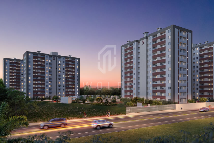 JD1198 - Apartamentos em Home Club Completo