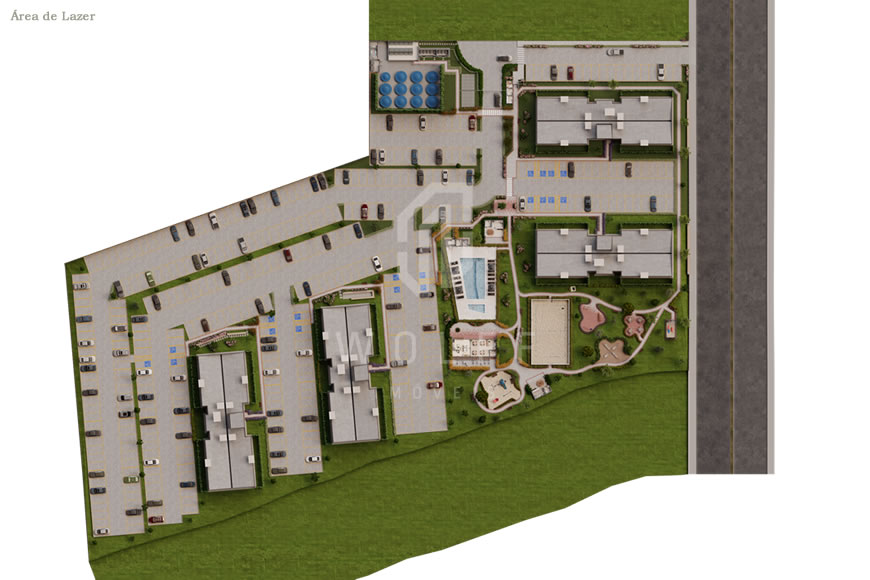 JD1198 - Apartamentos em Home Club Completo