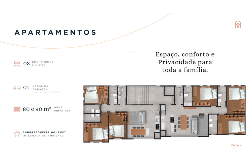 JD1211 - Residencial_Danielly_Apartamentos a apenas 200m da Praia