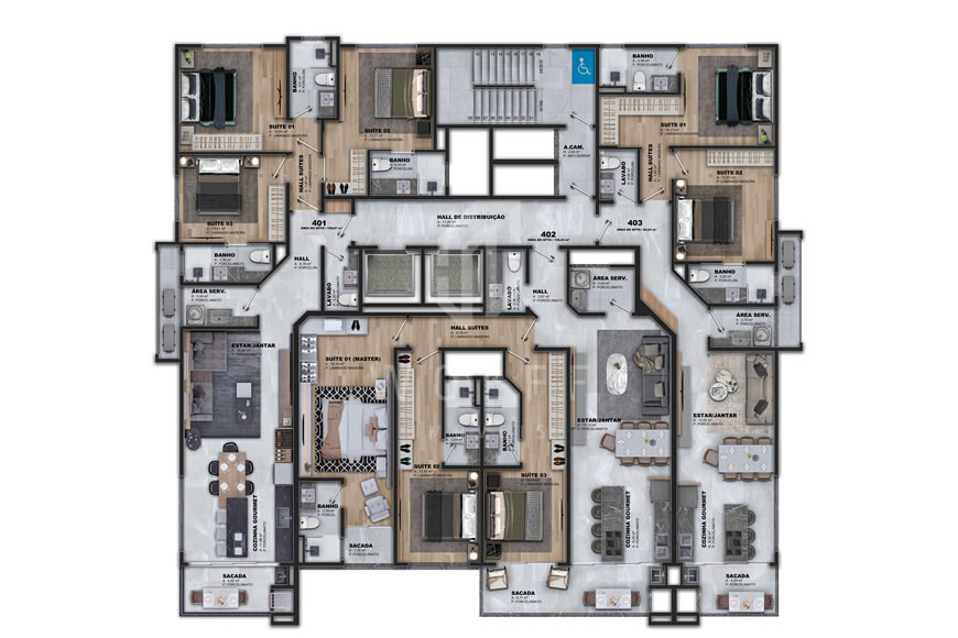 JD1215 - Apartamentos Sofisticados