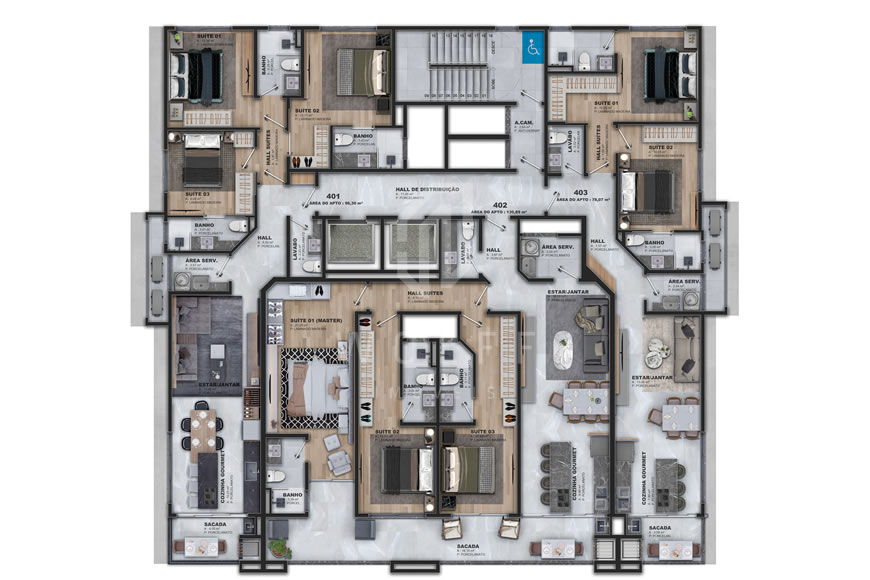 JD1215 - Apartamentos Sofisticados