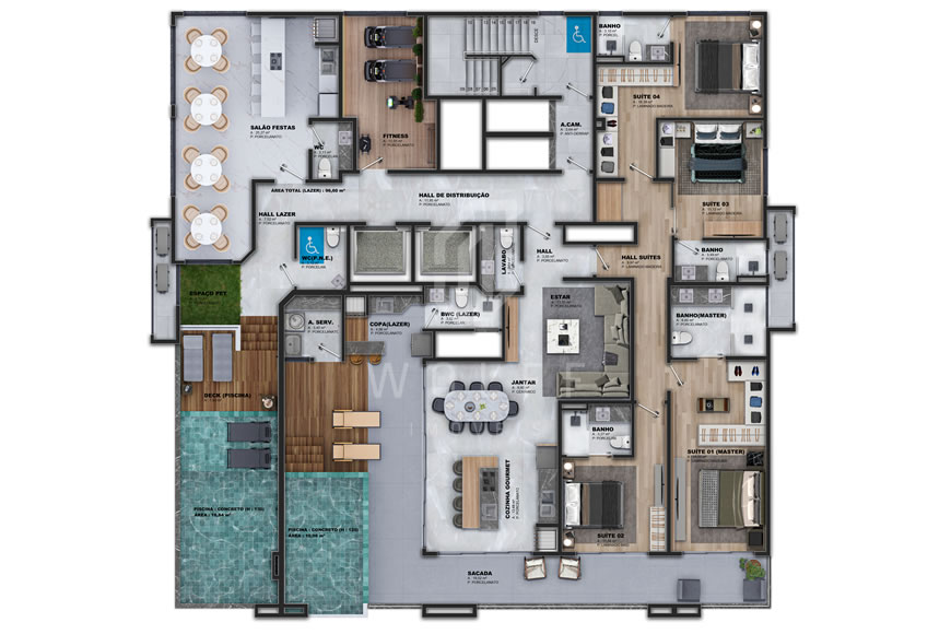 JD1215 - Apartamentos Sofisticados