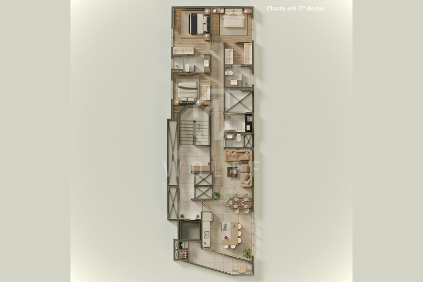 JD1221 - Cayman - Apartamentos com Vista Permanente para o Mar