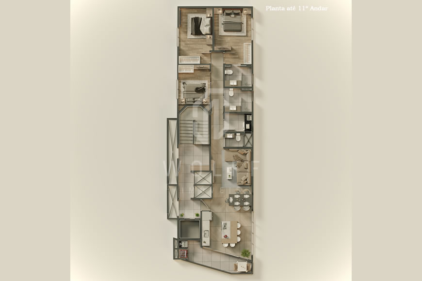 JD1221 - Cayman - Apartamentos com Vista Permanente para o Mar