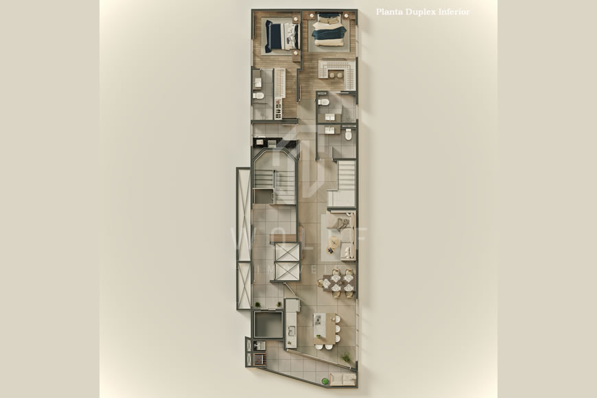 JD1221 - Cayman - Apartamentos com Vista Permanente para o Mar