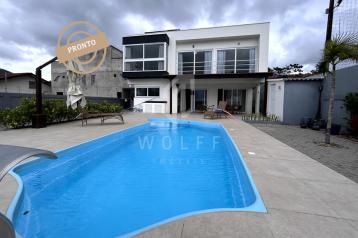 JD1242 - Sobrado Semi-mobiliado com Linda Vista Mar