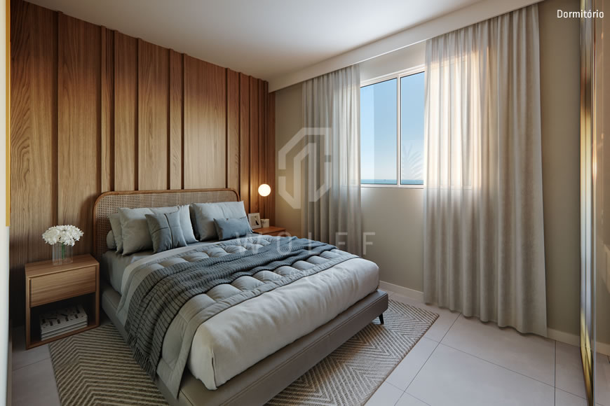 JD1252 - Ibiza Beach Club - Apartamento com 02 dormitórios