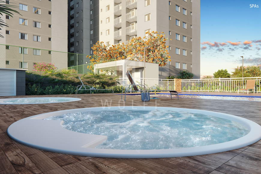 JD1252 - Ibiza Beach Club - Apartamento com 02 dormitórios