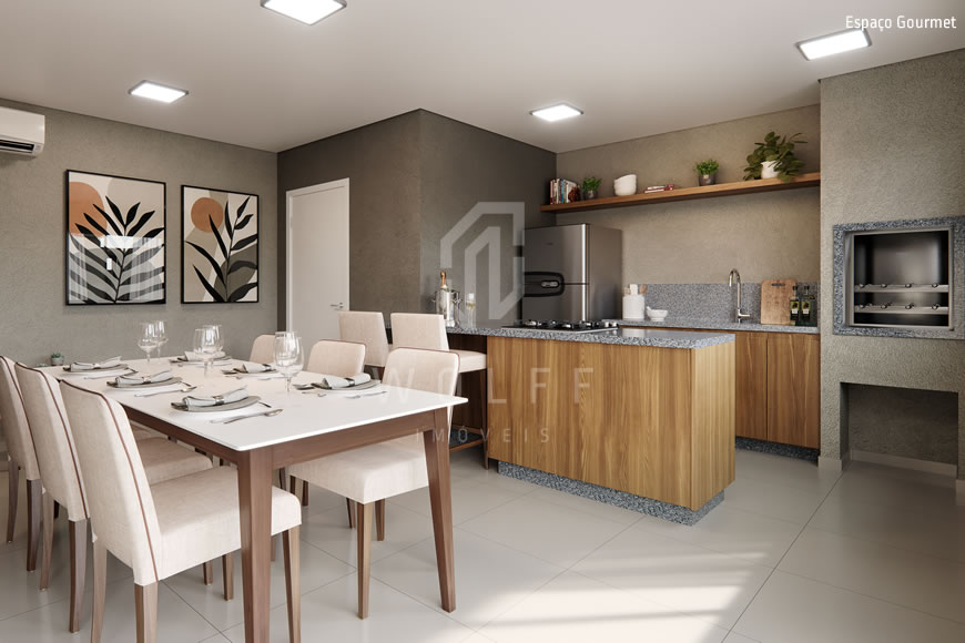 JD1252 - Ibiza Beach Club - Apartamento com 02 dormitórios