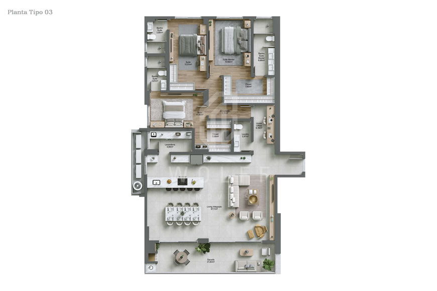 JD1260 - Apartamentos com Vista Mar Definitiva no Centro
