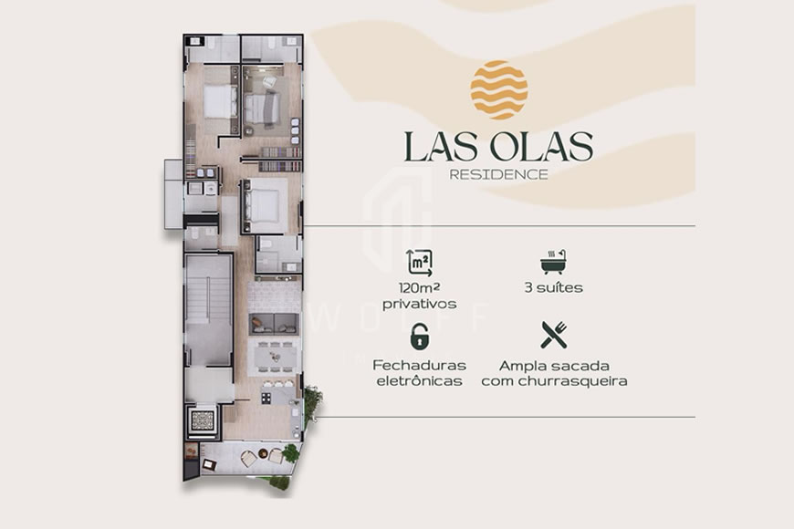 JD1261 - Las Olas - Apartamentos com Vista Mar na Praia do Sol