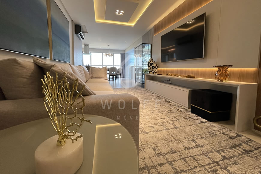 JD1271 - Apartamento Frente Mar Finamente Mobiliado