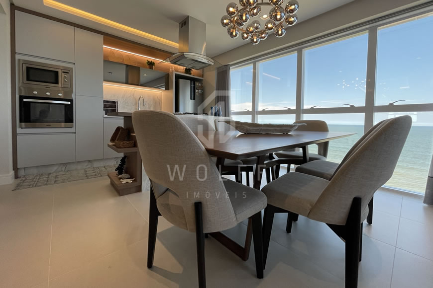 JD1271 - Apartamento Frente Mar Finamente Mobiliado