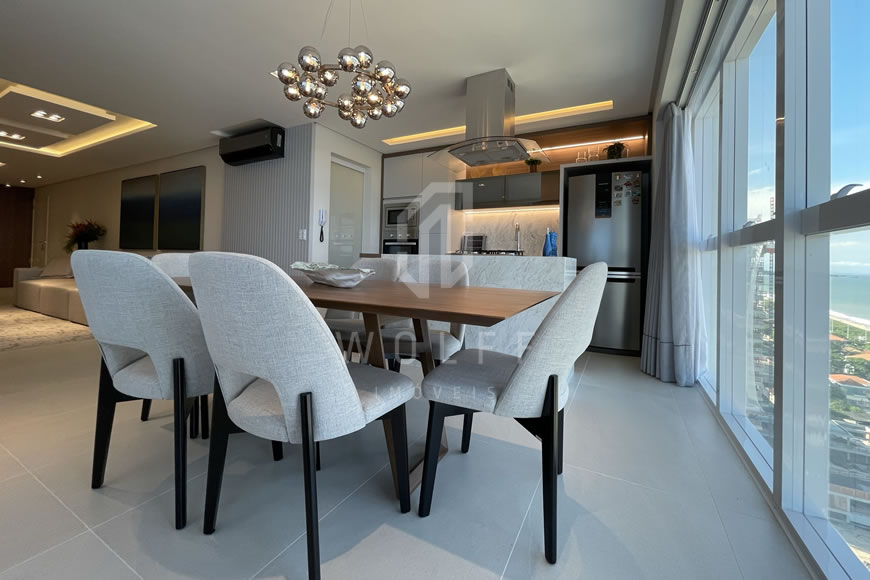 JD1271 - Apartamento Frente Mar Finamente Mobiliado