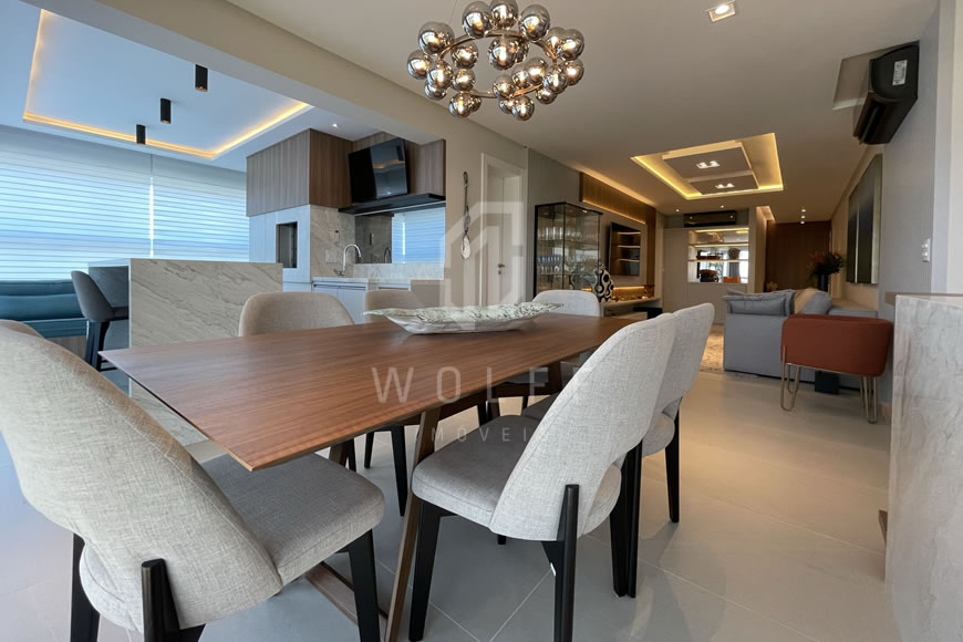 JD1271 - Apartamento Frente Mar Finamente Mobiliado